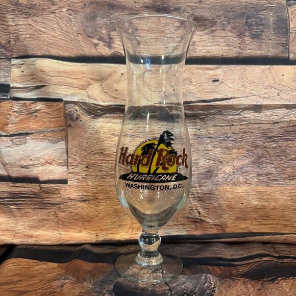 Hard Rock Other - Hard Rock Hurricane Glass Washington D.C. Clear Stemmed Barware